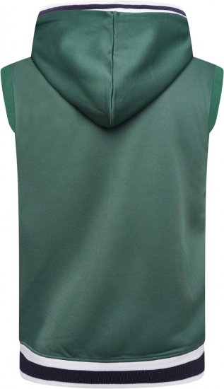Kam Jeans TS005 Retro Tracky Set (Shorts/Sleeveless Hoodie) Racing Green - Tréningruhák - Nagyméretű Férfi Tréningruhák