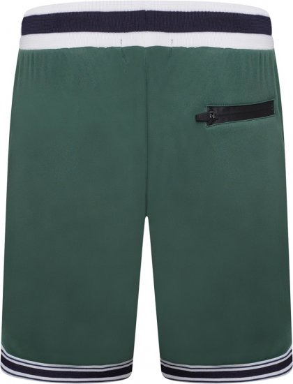 Kam Jeans TS005 Retro Tracky Set (Shorts/Sleeveless Hoodie) Racing Green - Tréningruhák - Nagyméretű Férfi Tréningruhák