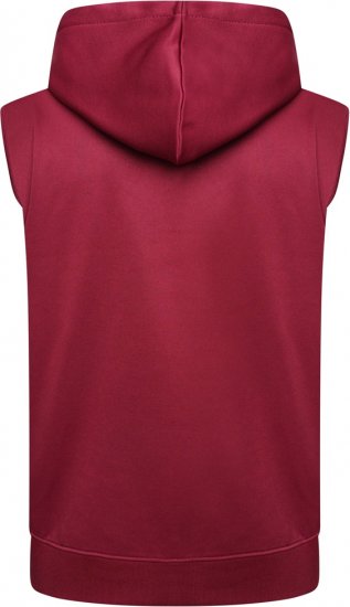 Kam Jeans TS006 Retro Pannelled Tracky Set (Shorts/Sleeveless Hoodie) Red - Tréningruhák - Nagyméretű Férfi Tréningruhák