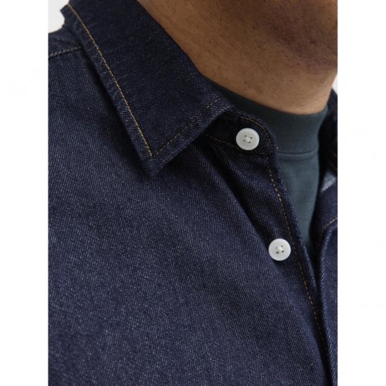 Jack & Jones Norrebro Denim Long Sleeve Shirt Dark Blue Denim - Ingek - Ingek 2XL-10XL