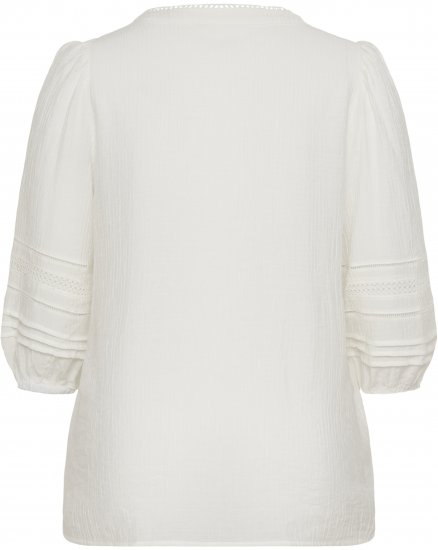 Kaffe Curve Liwa Shirt Chalk - Ingek - 