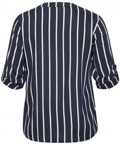Kaffe Curve Sida Blúz Midnight/Kréta Csíkos - Blúzok és tunikák - 