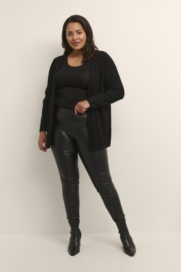 Kaffe Curve Farsia Kardigán Mélyfekete - Bluzy & bluzy z kapturem - 