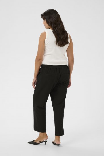 Kaffe Curve Sakira Rövidített nadrág Mélyfekete - Női Farmer & Nadrágok Nagy Méretekben – Plus Size - 