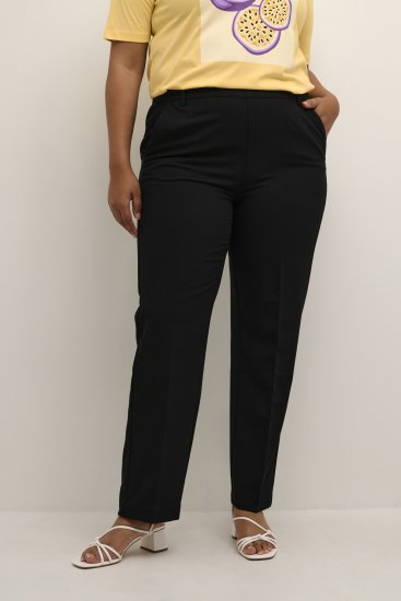 Kaffe Curve Sakira Hosszú nadrág Mélyfekete - Női Farmer & Nadrágok Nagy Méretekben – Plus Size - 