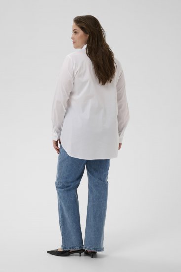 Kaffe Curve Laina Shirt Optical White - Ingek - 