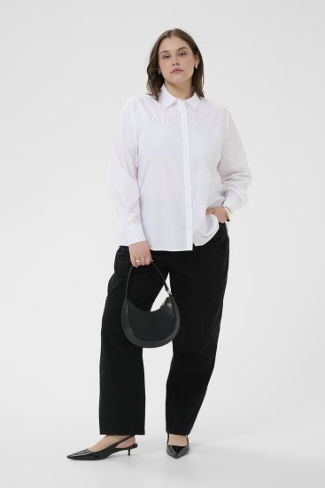 Kaffe Curve Janni Shirt Optical White - Ingek - 