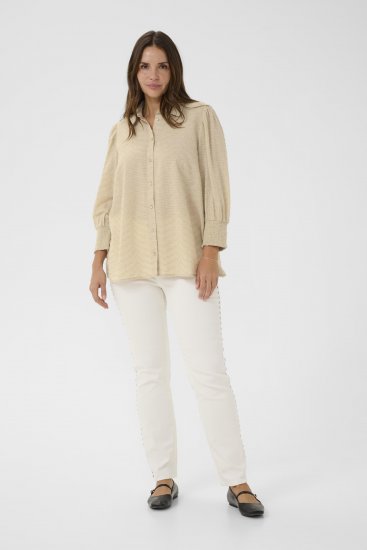 Kaffe Curve Penelopia Shirt Feather Grey - Ingek - 