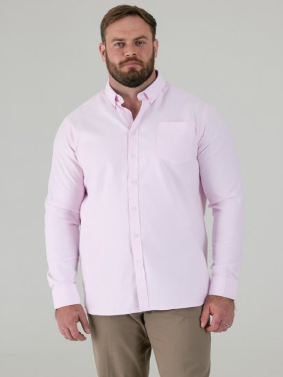D555 Richard Oxford Ing Hosszú Ujjú TALL Rózsaszín - TALL ingek - 