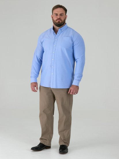 D555 Richard Oxford Ing Hosszú Ujjú TALL Világoskék - TALL ingek - 