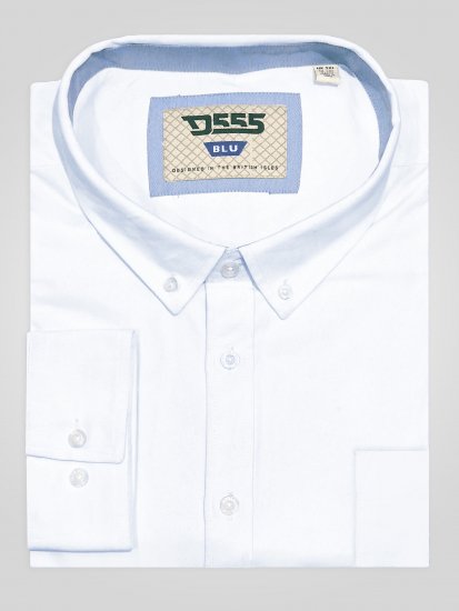 D555 Richard Oxford Ing Hosszú Ujjú TALL Fehér - TALL ingek - 