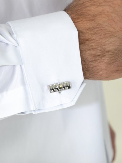 D555 Oliver Folttaszító Vasalásmentes Rugalmas Hosszú Ujjú Ing Fehér - Ingek - Ingek 2XL-10XL