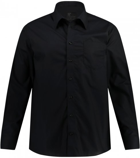 JP1880 Comfort Fit with Chest Pocket Shirt TALL Black - TALL ingek - 