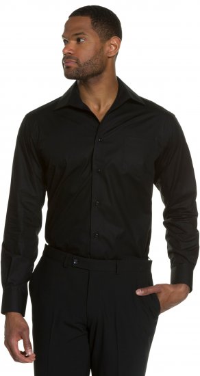 JP1880 Comfort Fit with Chest Pocket Shirt TALL Black - TALL ingek - 