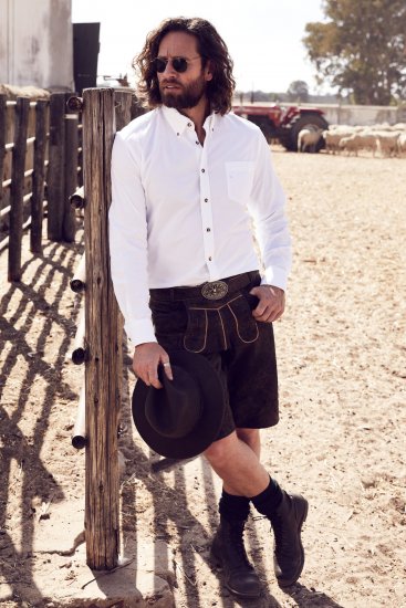 JP1880 Shirt Modern Fit Traditional Stag Horn White - Ingek - Ingek 2XL-10XL