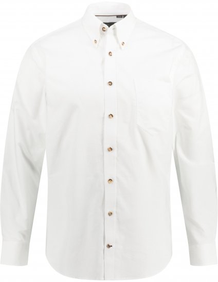 JP1880 Shirt Modern Fit Traditional Stag Horn White - Ingek - Ingek 2XL-10XL