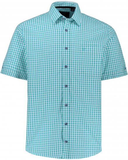 JP1880 Shirt Traditional Short Sleeve Turquoise - Ingek - Ingek 2XL-10XL