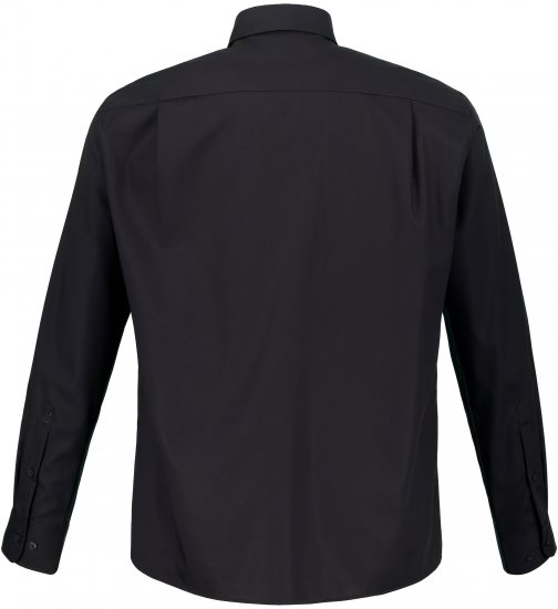 JP1880 Shirt Business Kent Collar Long Sleeve Black TALL - FÉRFIRUHÁZAT MT-6XLT - TALL-méretek