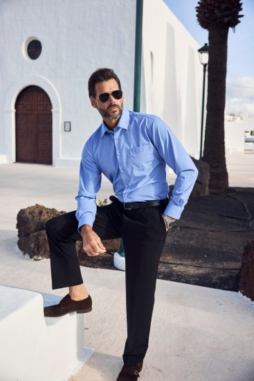 JP1880 Shirt Business Comfort Fit Light Blue TALL - FÉRFIRUHÁZAT MT-6XLT - TALL-méretek