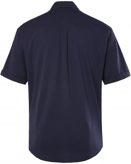 JP1880 Shirt Pique Short Sleeve Flexnamic Night Blue TALL - FÉRFIRUHÁZAT MT-6XLT - TALL-méretek