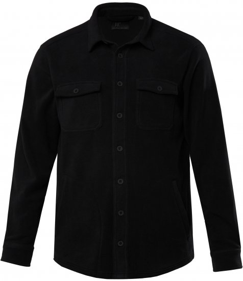 JP1880 Overshirt Fleece Long Sleeve Black TALL - FÉRFIRUHÁZAT MT-6XLT - TALL-méretek