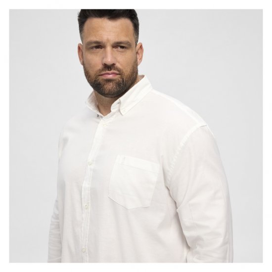 North Latitude Oxford Shirt White - Ingek - Ingek 2XL-10XL
