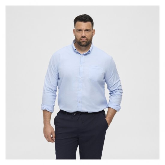 North Latitude Oxford Shirt Light Blue - Ingek - Ingek 2XL-10XL