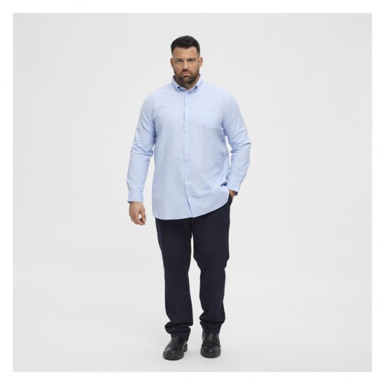 North Latitude Oxford Shirt Light Blue - Ingek - Ingek 2XL-10XL
