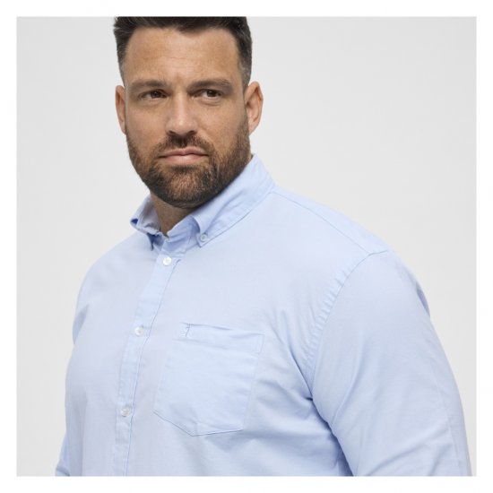 North Latitude Oxford Shirt Light Blue - Ingek - Ingek 2XL-10XL
