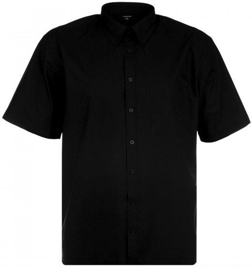 Espionage SH149 Plain Short Sleeve Shirt Black - Rövid-ujjú ingek - Férfi rövid ujjú ingek