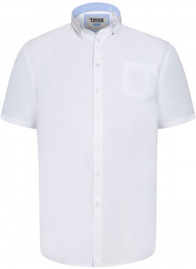 D555 James Oxford Ing Rövid Ujjú TALL Fehér - TALL ingek - 