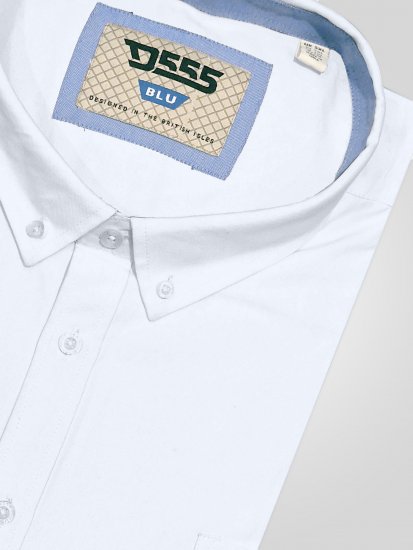 D555 James Oxford Ing Rövid Ujjú TALL Fehér - TALL ingek - 