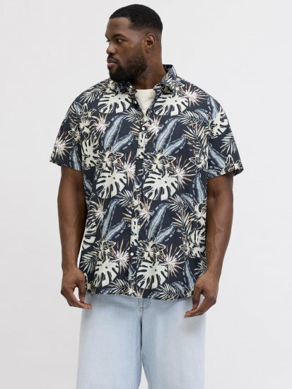 Jack & Jones Honolulu Short Sleeve Resort Shirt Black - Ingek - Ingek 2XL-10XL