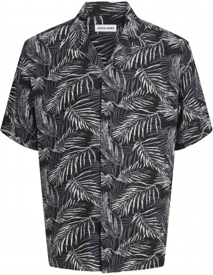 Jack & Jones Jeff Resort Short Sleeve Shirt Black - Ingek - Ingek 2XL-10XL