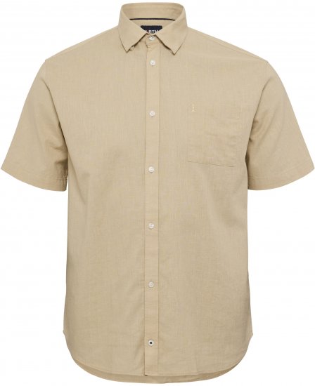 North Latitude 51106 Short Sleeve Shirt Sand - Rövid-ujjú ingek - Férfi rövid ujjú ingek