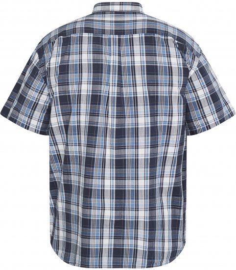 North Latitude 61115 Kockás Ing Extra Hosszú Szabás Tengerészkék - Ingek - Ingek 2XL-10XL