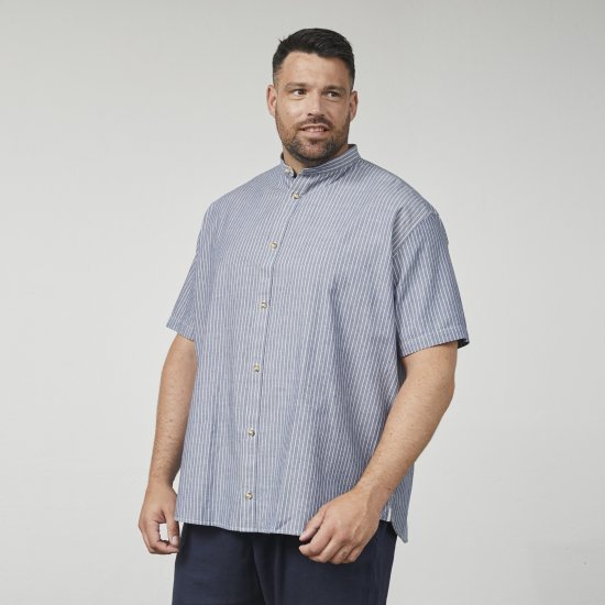 North Latitude 61164 Csíkos Mao Galléros Ing Szürke - Ingek - Ingek 2XL-10XL