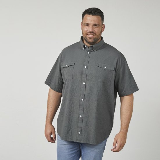 North Latitude 61306 Rövid Ujjú Ingdzseki Sötétzöld - Ingek - Ingek 2XL-10XL