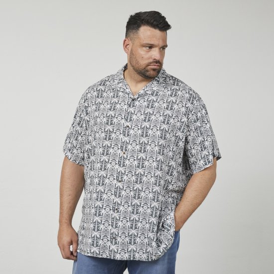 North Latitude 61313 Viszkóz Ing Kubai Gallérral Szürke - Ingek - Ingek 2XL-10XL