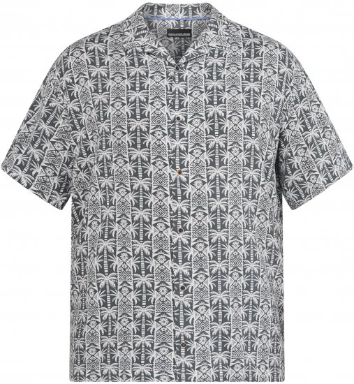 North Latitude 61313 Viszkóz Ing Kubai Gallérral Szürke - Ingek - Ingek 2XL-10XL