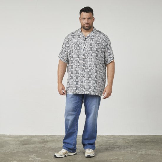 North Latitude 61313 Viszkóz Ing Kubai Gallérral Szürke - Ingek - Ingek 2XL-10XL