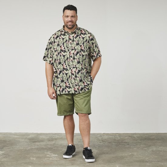 North Latitude 61357 Teljes Mintás Viszkóz Ing Fekete - Ingek - Ingek 2XL-10XL