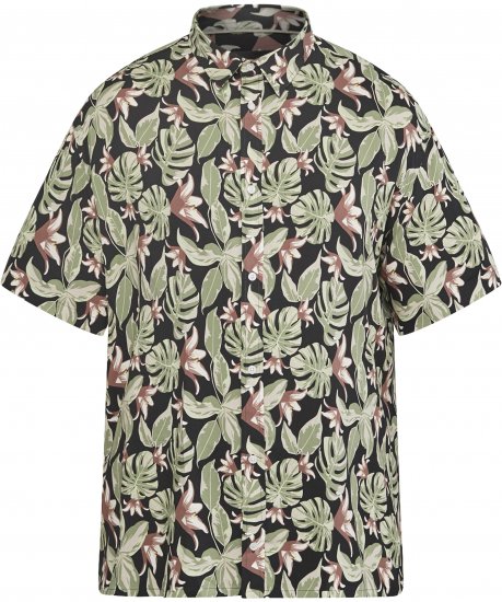 North Latitude 61357 Teljes Mintás Viszkóz Ing Fekete - Ingek - Ingek 2XL-10XL