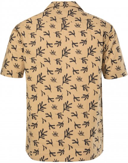 JP1880 Boxy Cuba Short Sleeve Shirt Camel - Ingek - Ingek 2XL-10XL