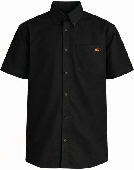 Motley Denim Zagreb Rövid ujjú ing Fekete - Ingek - Ingek 2XL-10XL