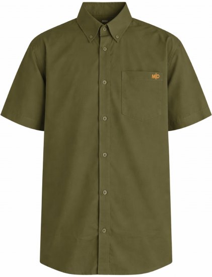 Motley Denim Zagreb Rövid ujjú ing Sötét khaki - Ingek - Ingek 2XL-10XL