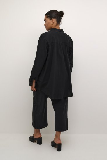 Kaffe Curve Nana Ing-Tunika Mélyfekete - Blúzok és tunikák - 