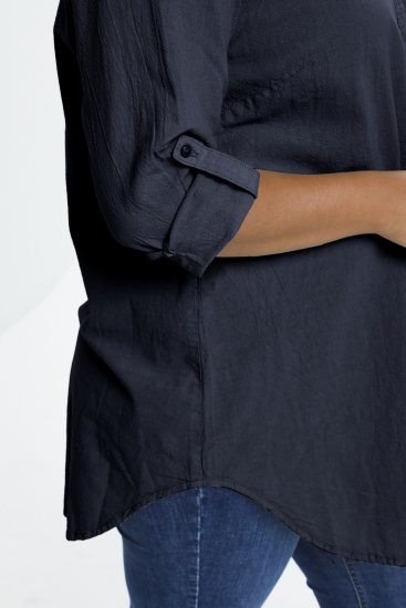 Kaffe Curve Nana Ing-Tunika Midnight Marine - Blúzok és tunikák - 