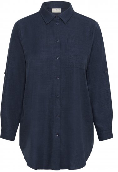 Kaffe Curve Ellie Shirt Tunic Moon Indigo Blue - Tunikák - 