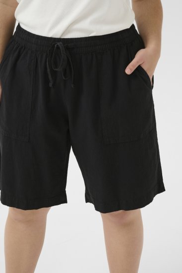 Kaffe Curve Nana Liah Rövidnadrág Fekete - Női Farmer & Nadrágok Nagy Méretekben – Plus Size - 